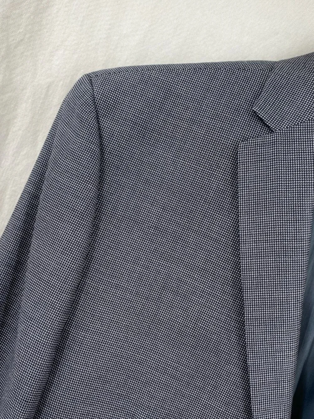Calvin Klein Mens Blazer Suit Jacket 52 Regular Black Check